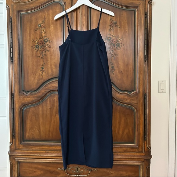 Monki ~ Dark Blue Tank Dress with Pockets - Picture 6 of 13